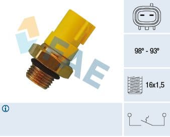 Comutator temperatura, ventilator radiator FAE 36520