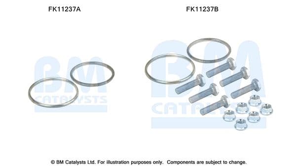 Set montaj, filtru funingine/particule BM CATALYSTS FK11237