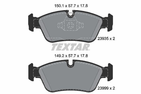 set placute frana,frana disc TEXTAR Q+ 2393501