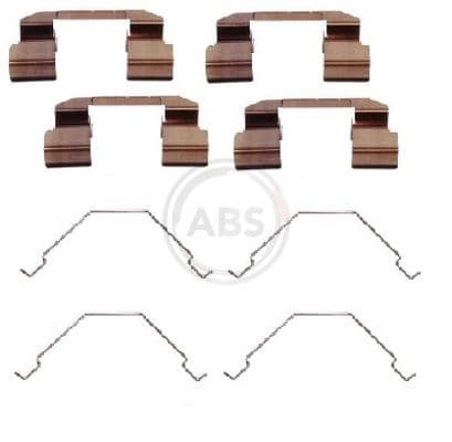 Set accesorii, placute frana ABS 1292Q