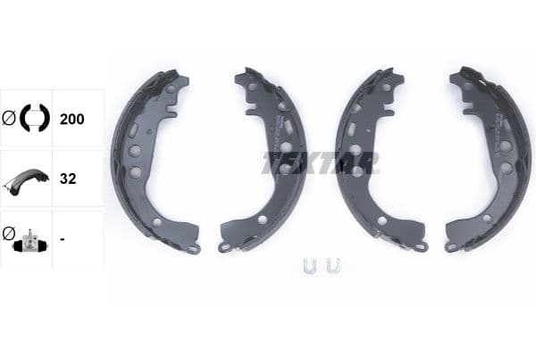 Set saboti frana TEXTAR 91053500