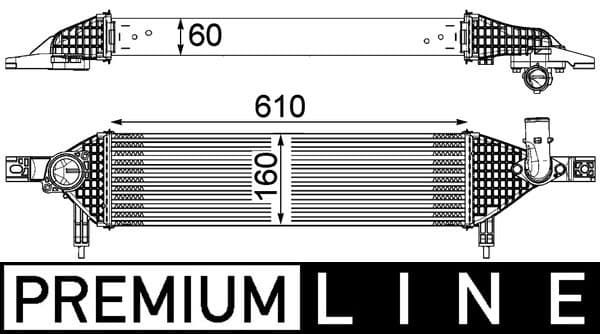 Intercooler, compresor MAHLE BEHR *** PREMIUM LINE *** CI 320 000P