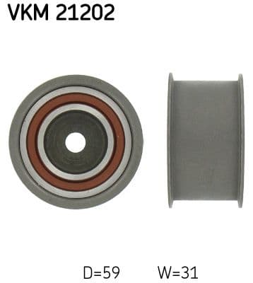 Rola ghidare/conducere, curea distributie SKF VKM 21202