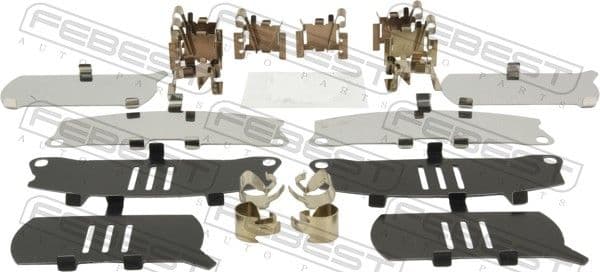 Set accesorii, placute de frana FEBEST 0103-AXVA70F