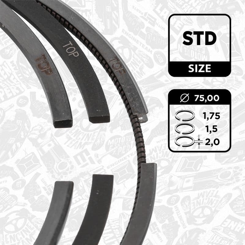 Set segmenti piston ET ENGINETEAM R1015800