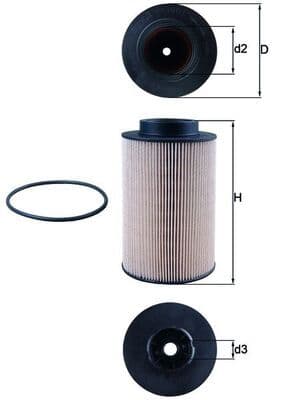 filtru combustibil MAHLE KX 191/1D
