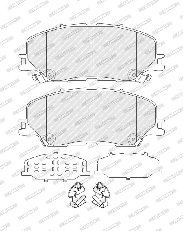 set placute frana,frana disc FERODO PREMIER ECO FRICTION FDB5542