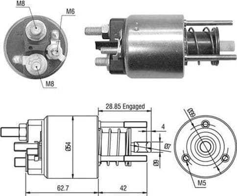 Solenoid, electromotor MAGNETI MARELLI 940113050453