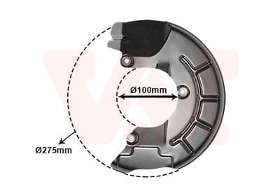 protectie stropire,disc frana VAN WEZEL 5829371