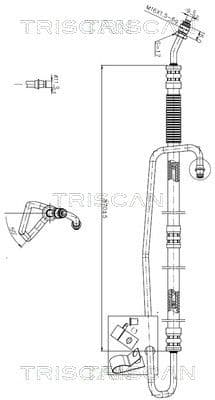 Furtun hidraulic, sistem de directie TRISCAN 8516 23006