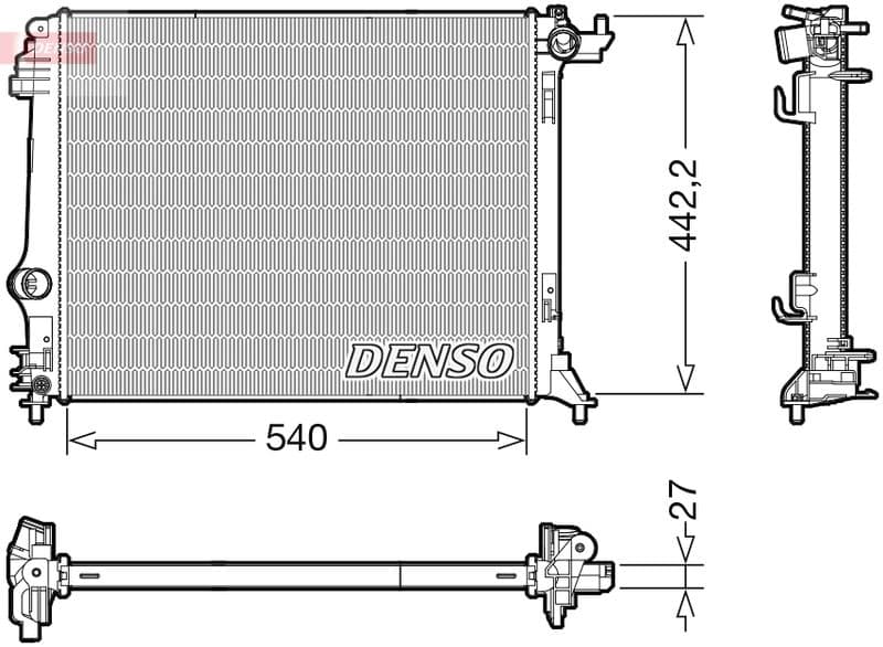 Radiator, racire motor DENSO DRM23115