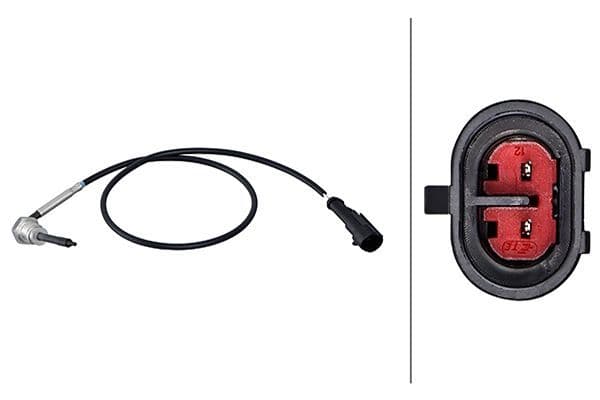 Senzor, temperatura gaze evacuare HELLA 6PT 358 181-791