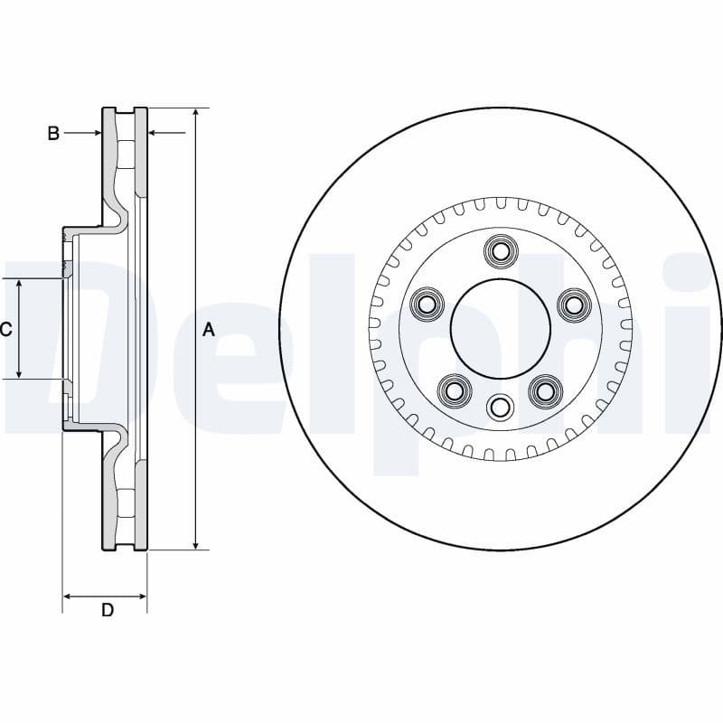Disc frana DELPHI BG9168C