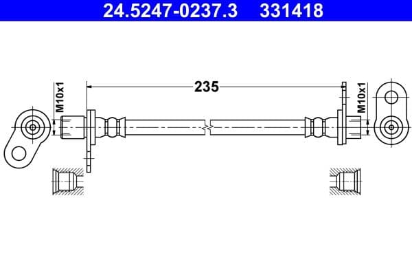 Furtun frana ATE 24.5247-0237.3