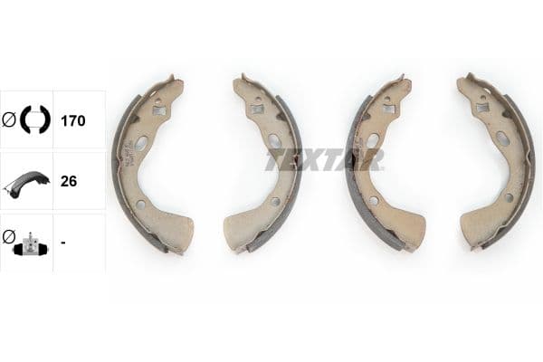 Set saboti frana TEXTAR 91039700