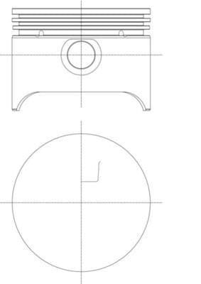 Piston MAHLE 001 76 00