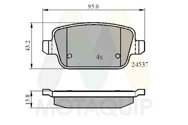 set placute frana,frana disc MOTAQUIP LVXL1294