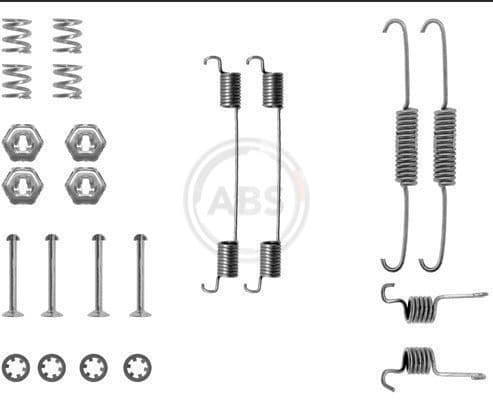 Set accesorii, sabot de frana ABS 0674Q