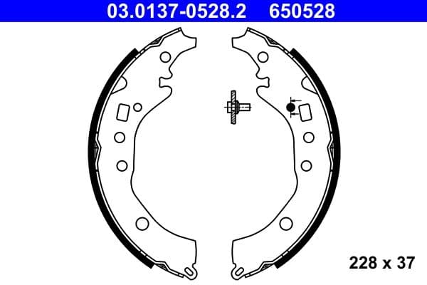 Set saboti frana ATE 03.0137-0528.2