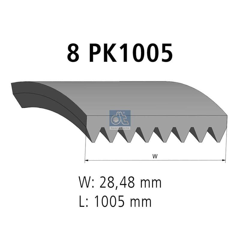 Curea transmisie cu caneluri DT Spare Parts 2.15360