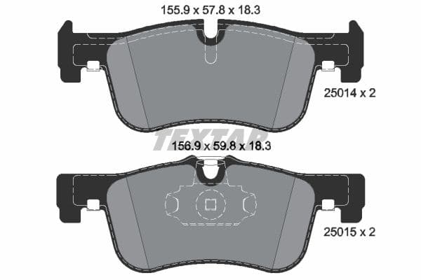 set placute frana,frana disc TEXTAR Q+ 2501401