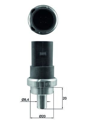 senzor,temperatura lichid de racire MAHLE BEHR TSE 7