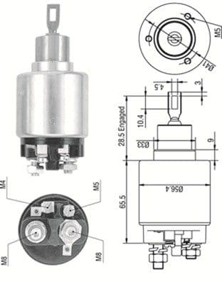 Solenoid, electromotor MAGNETI MARELLI 940113050323