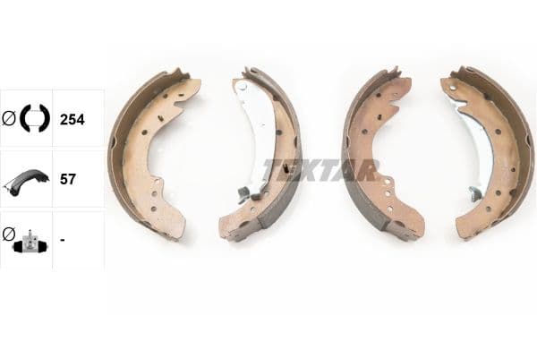 Set saboti frana TEXTAR 91047900