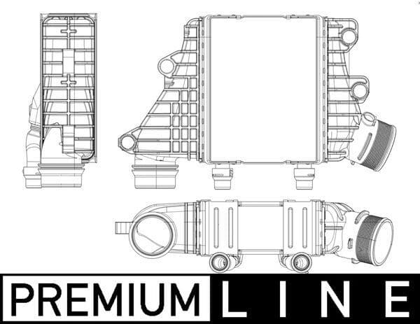 Intercooler, compresor MAHLE BEHR *** PREMIUM LINE *** CI 412 000P