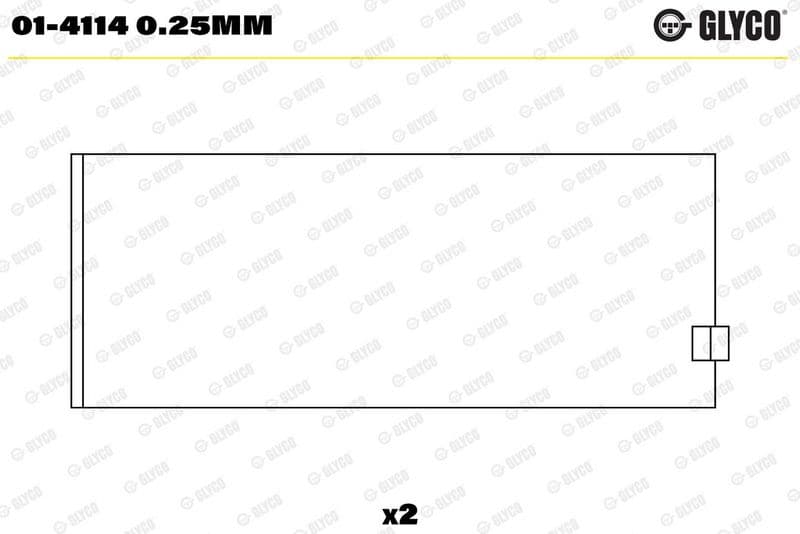 Cuzinet bielă GLYCO 01-4114 0.25mm