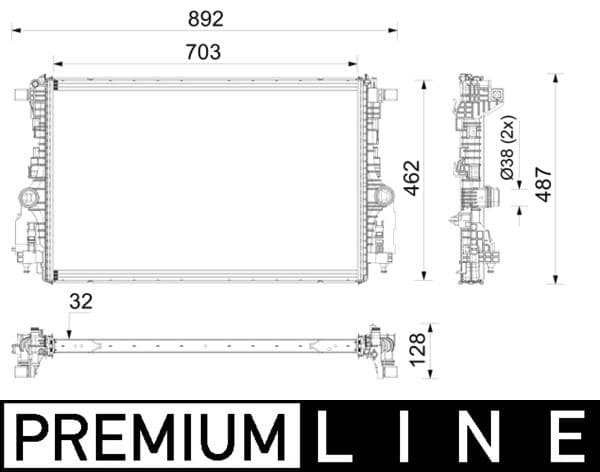 Radiator, racire motor MAHLE BEHR *** PREMIUM LINE *** CR 2775 000P