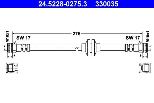Furtun frana ATE 24.5228-0275.3