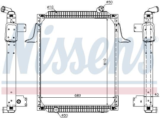 Radiator, racire motor NISSENS 67245