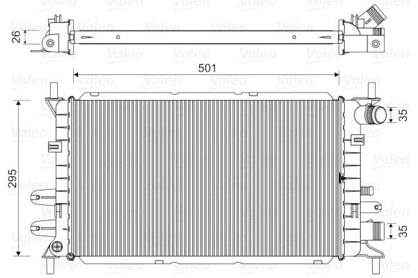 Radiator, racire motor VALEO 730859