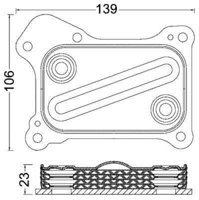 Radiator ulei, ulei motor MAHLE BEHR CLC 190 000S