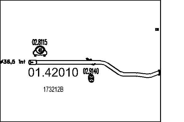 Racord evacuare MTS 01.42010
