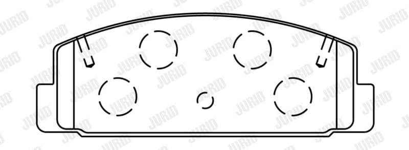 set placute frana,frana disc JURID 572490J