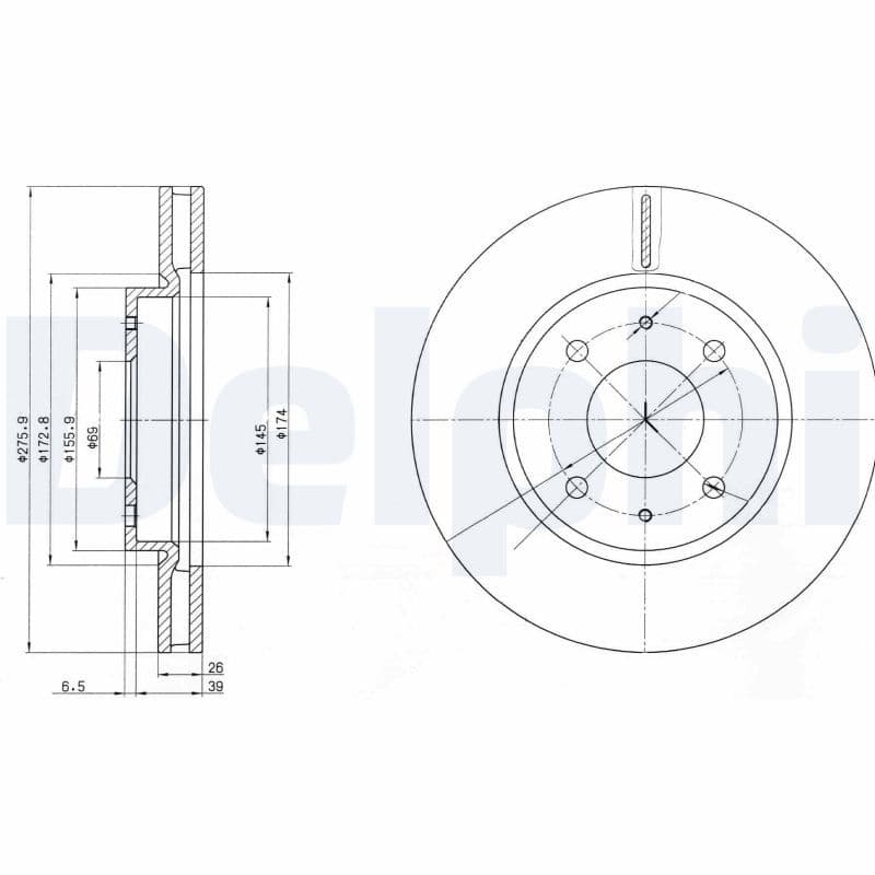 Disc frana DELPHI BG4068