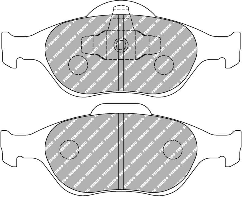 set placute frana,frana disc FERODO FCP1394R