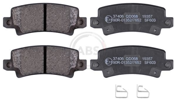 set placute frana,frana disc ABS 37406