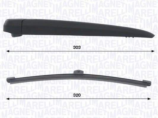 Set stergatoare, curatare parbriz MAGNETI MARELLI 000723180464