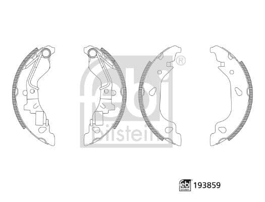 Set saboti frana FEBI BILSTEIN 193859