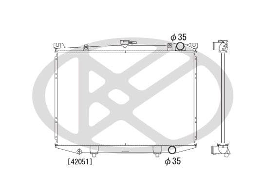 Radiator, racire motor KOYORAD PL020504