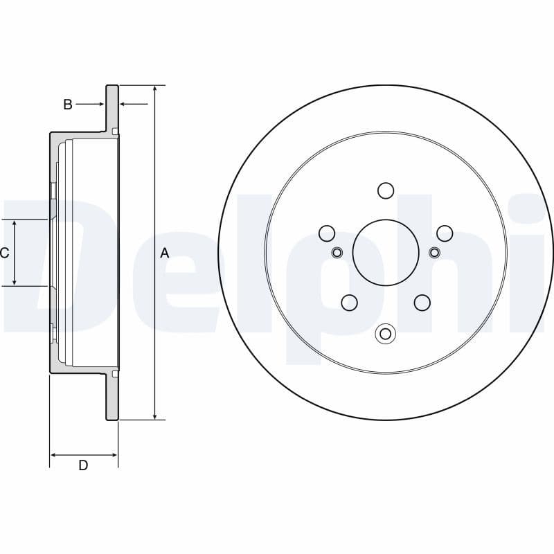 Disc frana DELPHI BG4919C