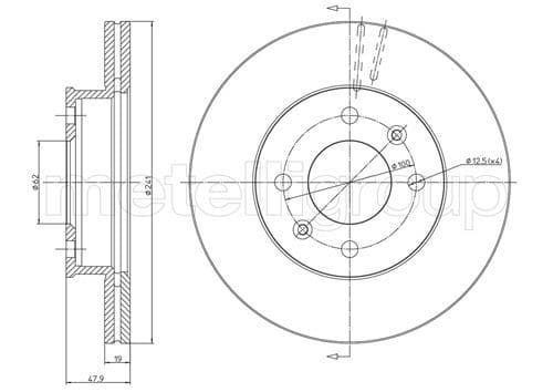 Disc frana METELLI 23-0626