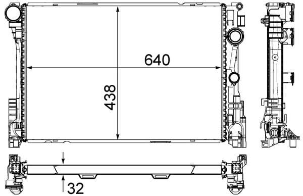 Radiator, racire motor MAHLE BEHR *** PREMIUM LINE *** CR 83 000P