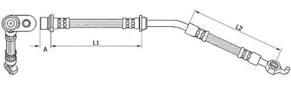 Furtun frana METZGER AUTOTEILE 4110787