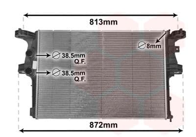 Radiator, racire motor VAN WEZEL 28002126