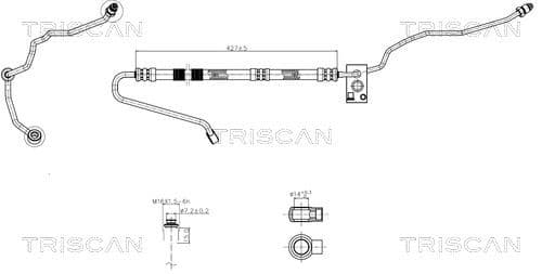 Furtun hidraulic, sistem de directie TRISCAN 8516 29028