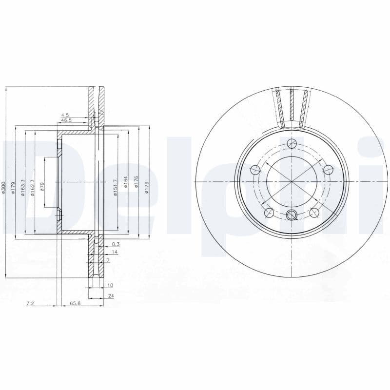 Disc frana DELPHI BG3998